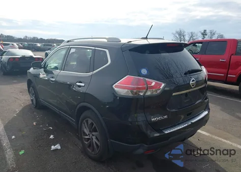 2016 Nissan Rogue Sl из США, поврежденный, VIN 5N1AT2MV1GC847241